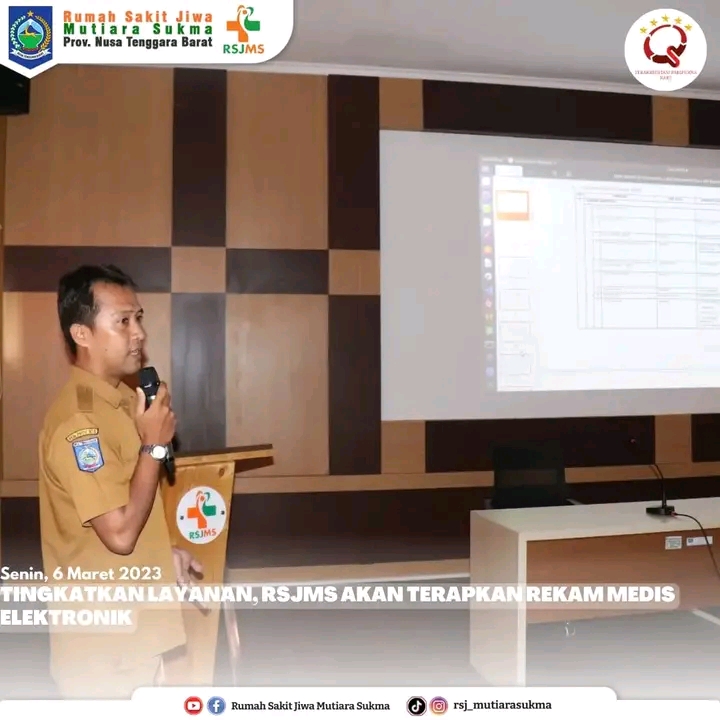 TINGKATKAN LAYANAN, RSJMS AKAN TERAPKAN REKAM MEDIK ELEKTRONIK